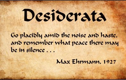 The Meaning Behind the Desiderata Poem