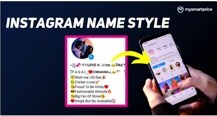 Steps on how to name Instagram with special characters